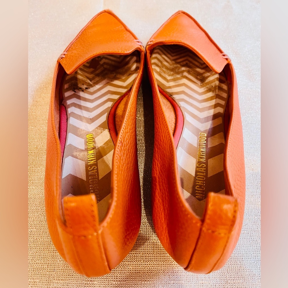 Nicholas Kirkwood Beya Orange Loafers (39 IT) 8 US - Picture 2 of 10